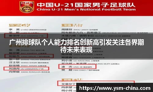 广州排球队个人能力排名创新高引发关注各界期待未来表现